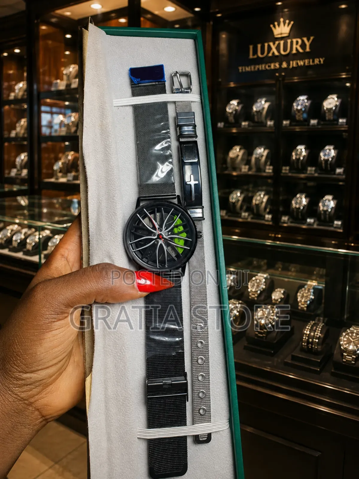 Ice Out Wrist Watch With Bracelet