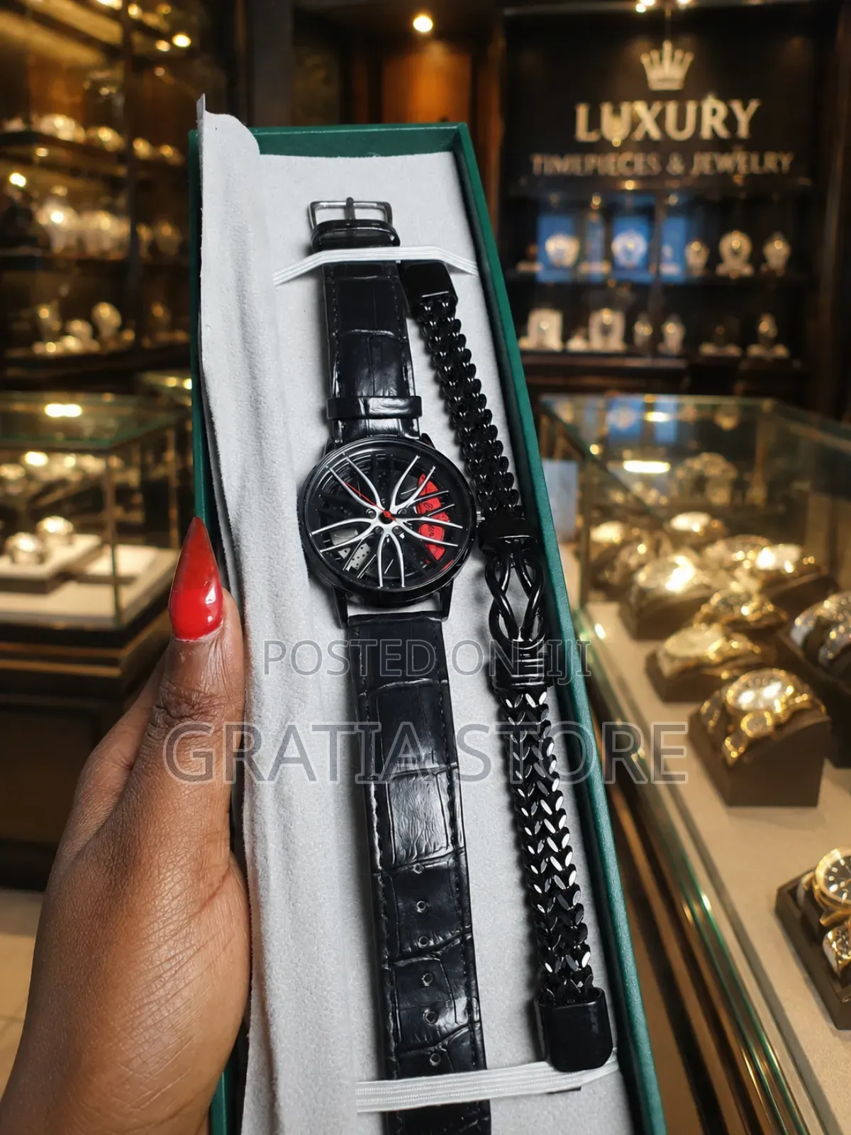 Ice Out Wrist Watch With Bracelet