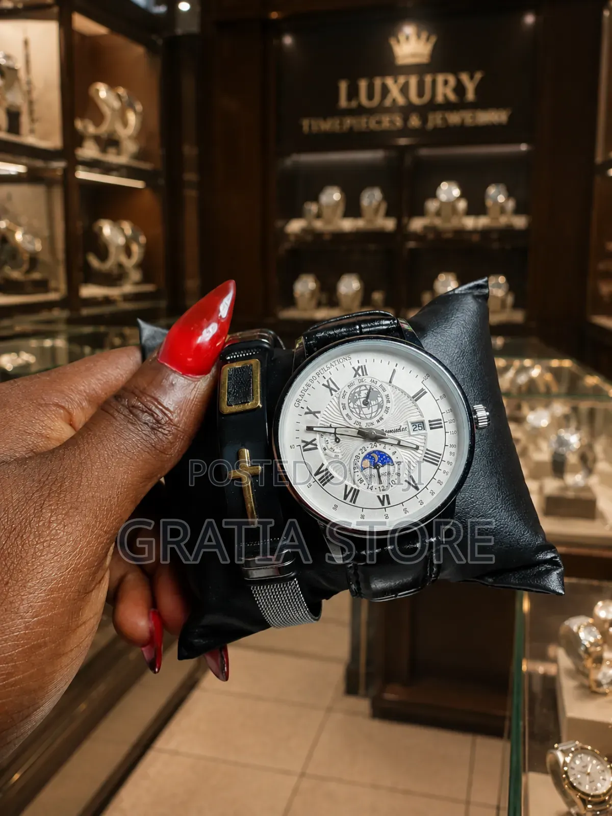 Ice Out Wrist Watch With Bracelet