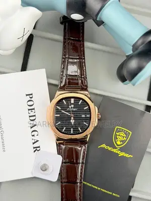 Square Poedagar Leather Watch for Men