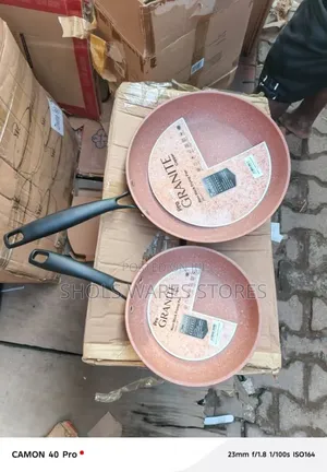 2 in 1 Granite Non-Stick Frying Pans