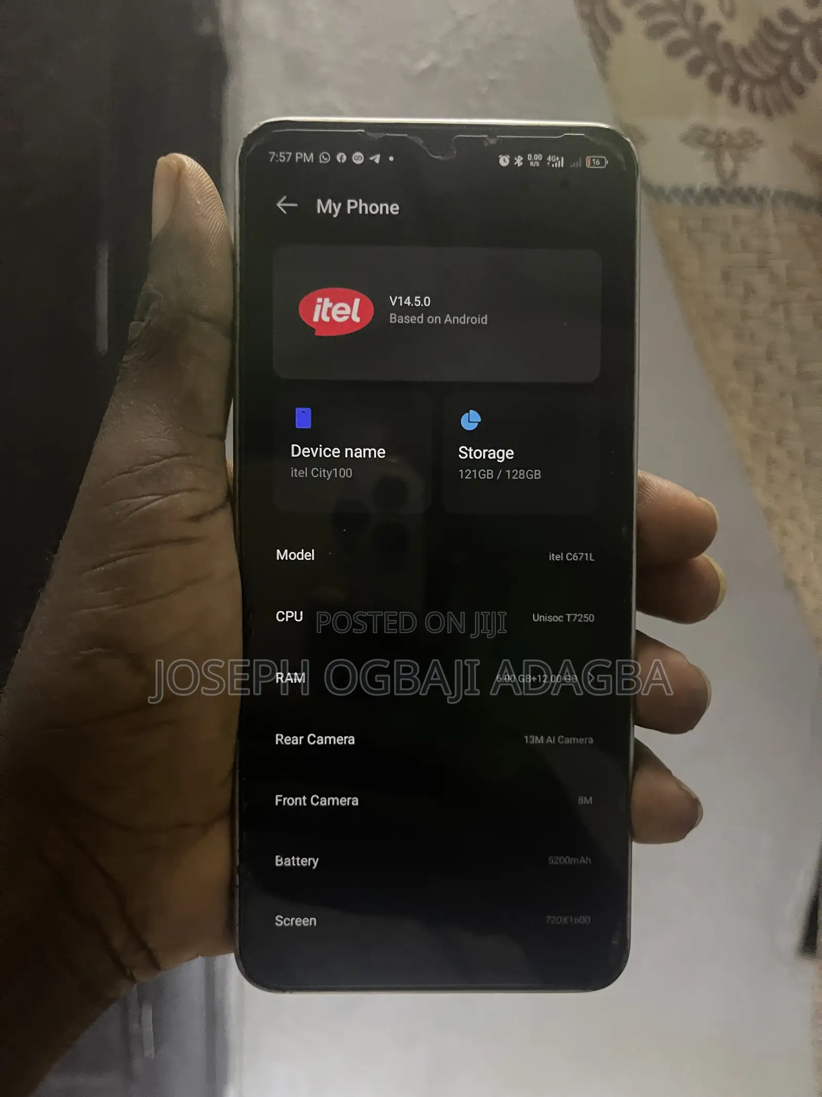 Itel City 100 128 GB Silver