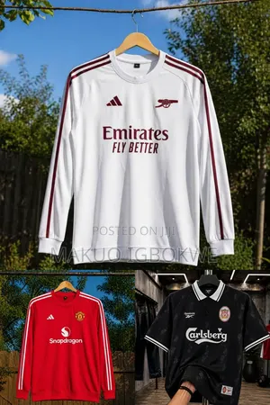 Liverpool Black Reebok 1896/1997 Retro Arsenal and Manu Long Sleeves