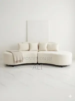 Boucle Curved Sofa Set