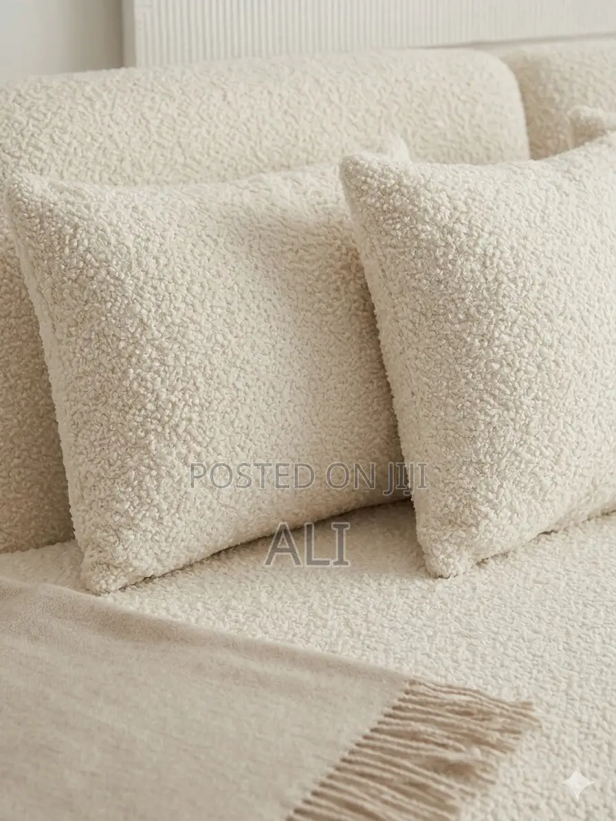 Boucle Curved Sofa Set