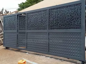 Pure Wronght Iron Gate Design With Laser Cut Pan