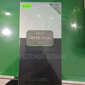 New Infinix Note Edge 128 GB Black