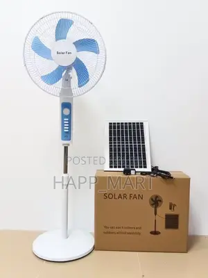 16-Inch Rechargeable Solar Standing Fan