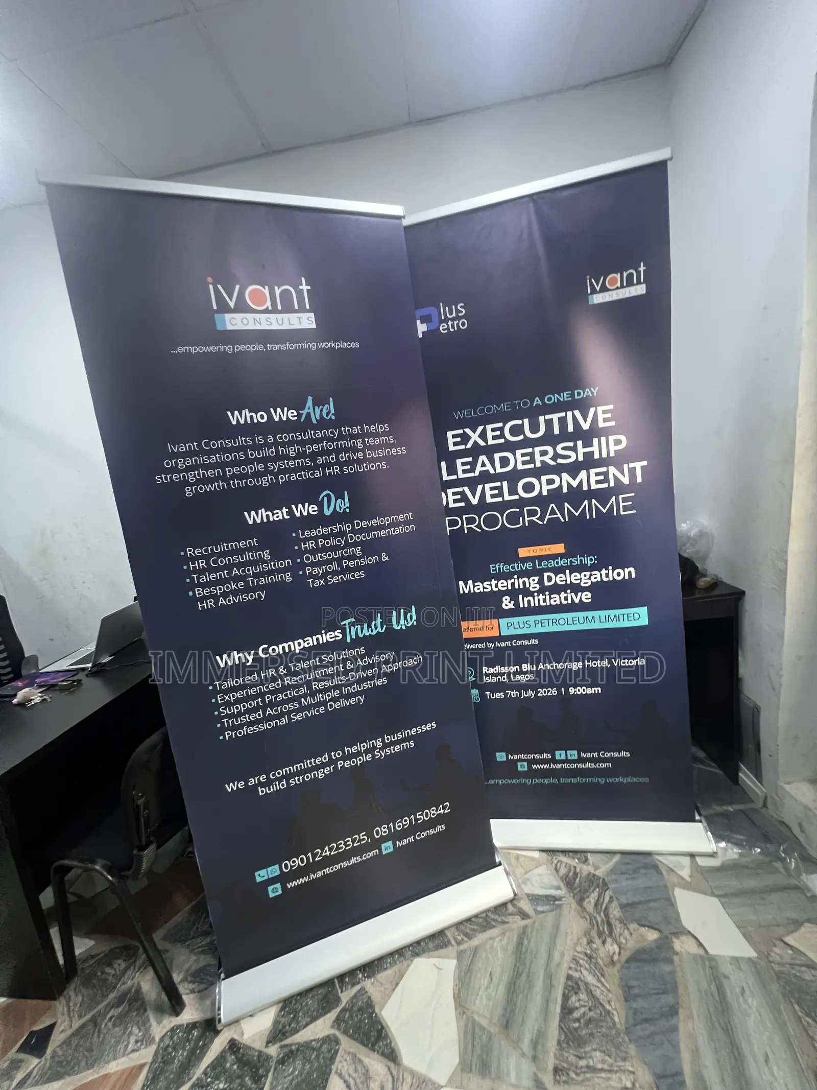 Roll Up Banner (5hrs) Delivery