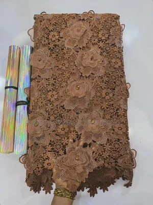 3d Luxe Crystal Guipure Lace