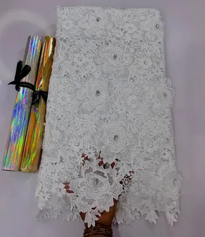 3d Luxe Crystal Guipure Lace