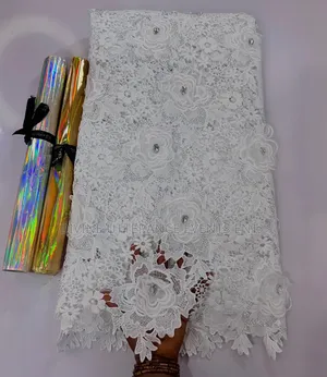 3d Luxe Crystal Guipure Lace