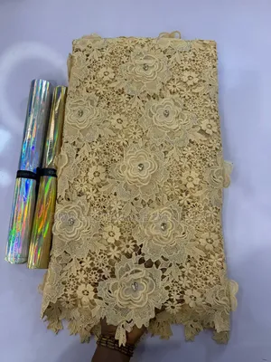 3d Luxe Crystal Guipure Lace