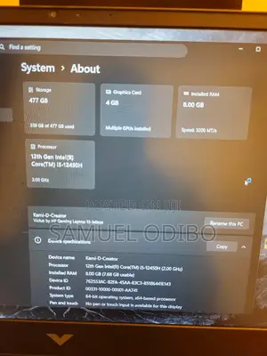 Laptop HP Victus 15 4GB Nvidia SSD 500GB
