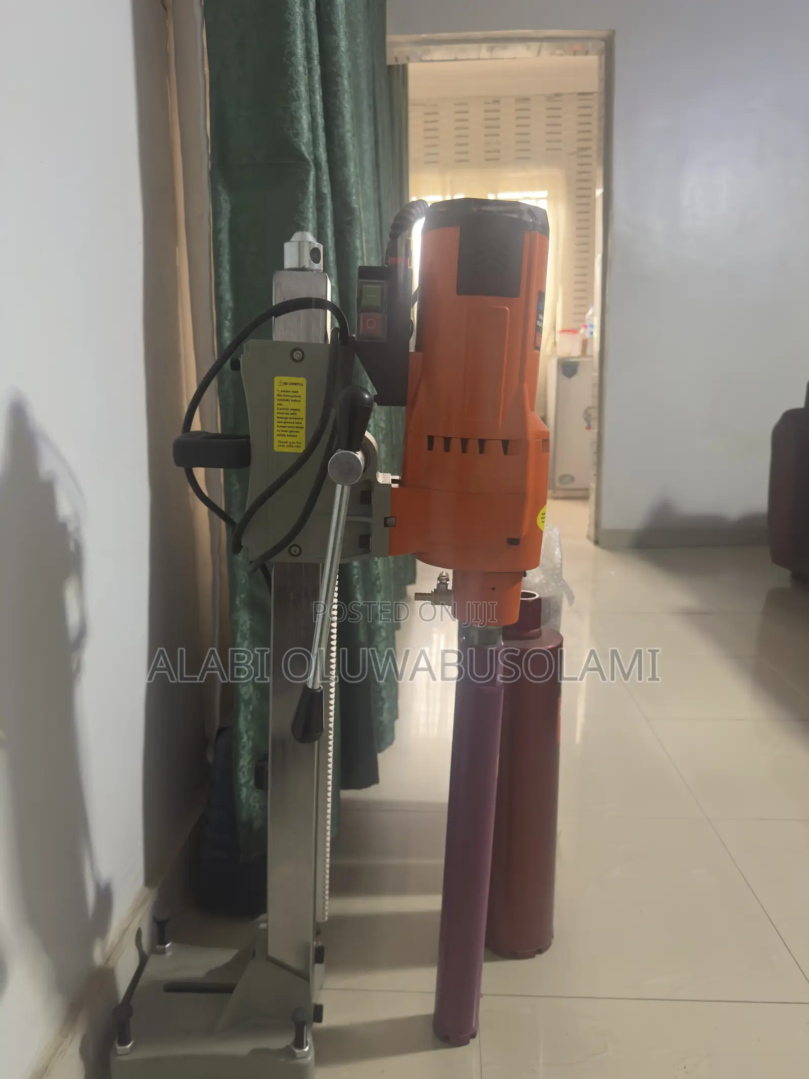 Eurotek Diamond Core Drilling Machine + 4 Diamond Core Bits
