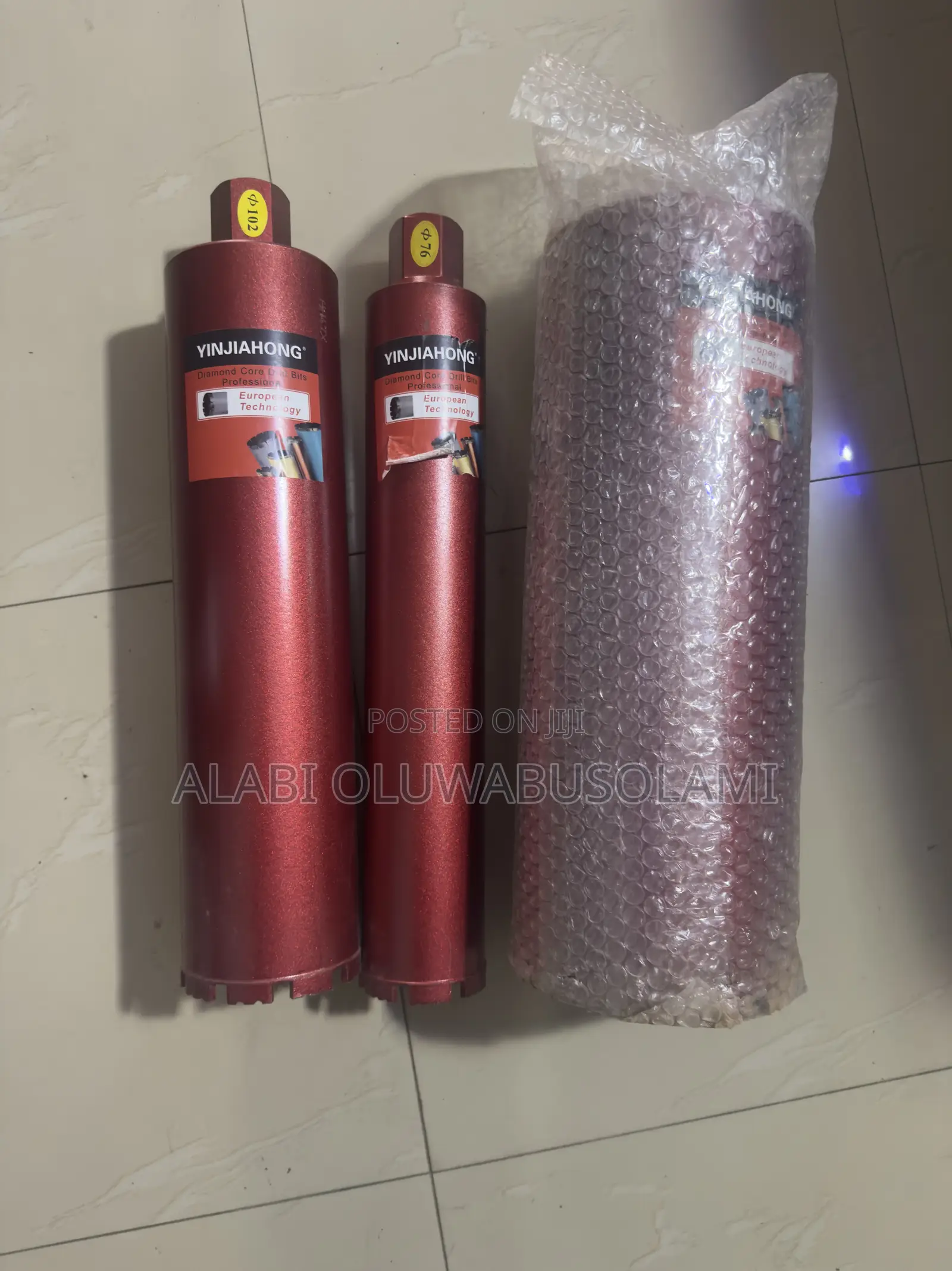 Eurotek Diamond Core Drilling Machine + 4 Diamond Core Bits