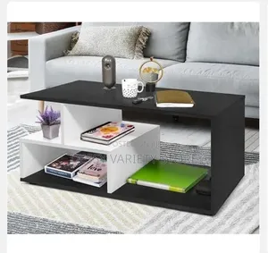 Black White Center Table-Coffee Table Home Furniture