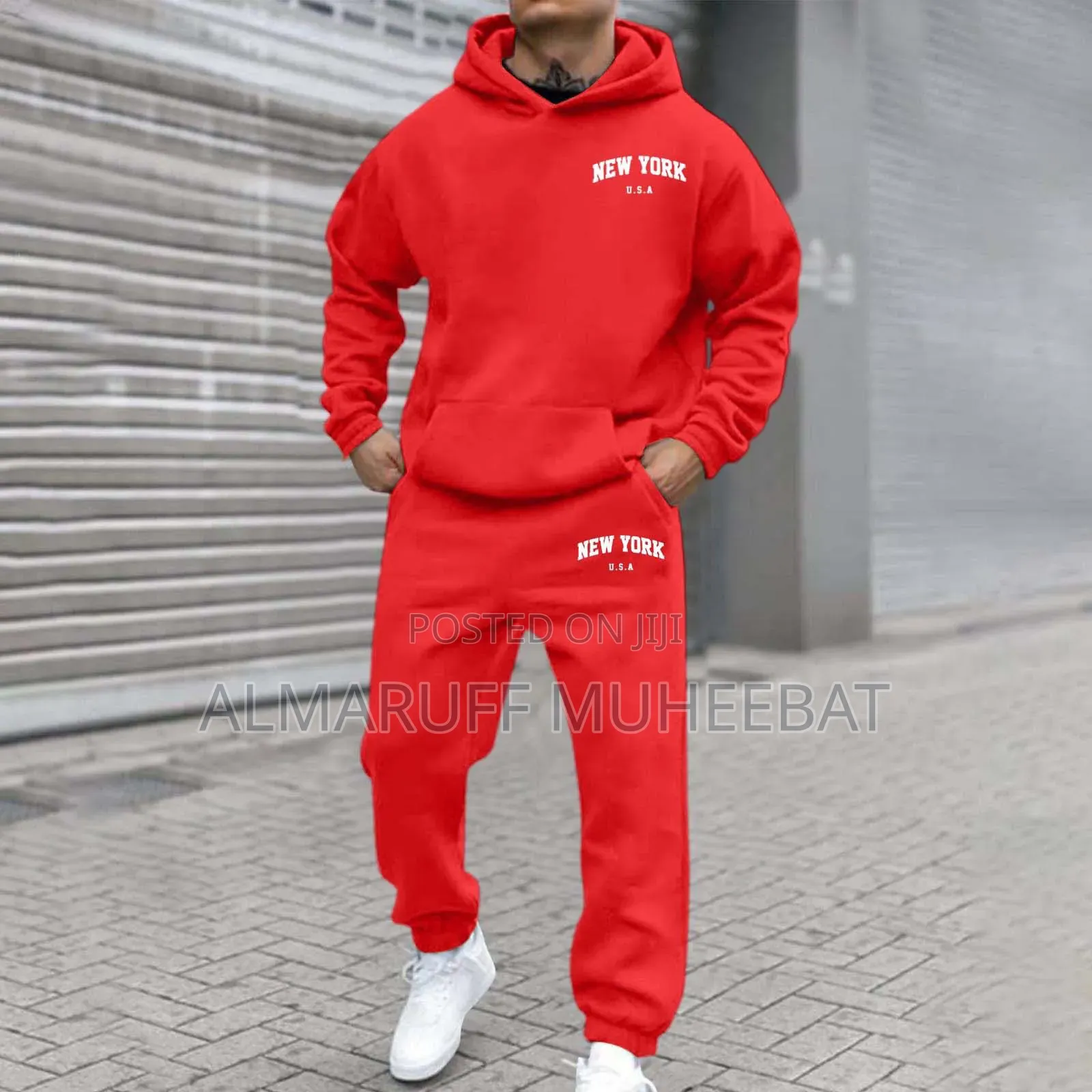 Men Hoodie Up and Down