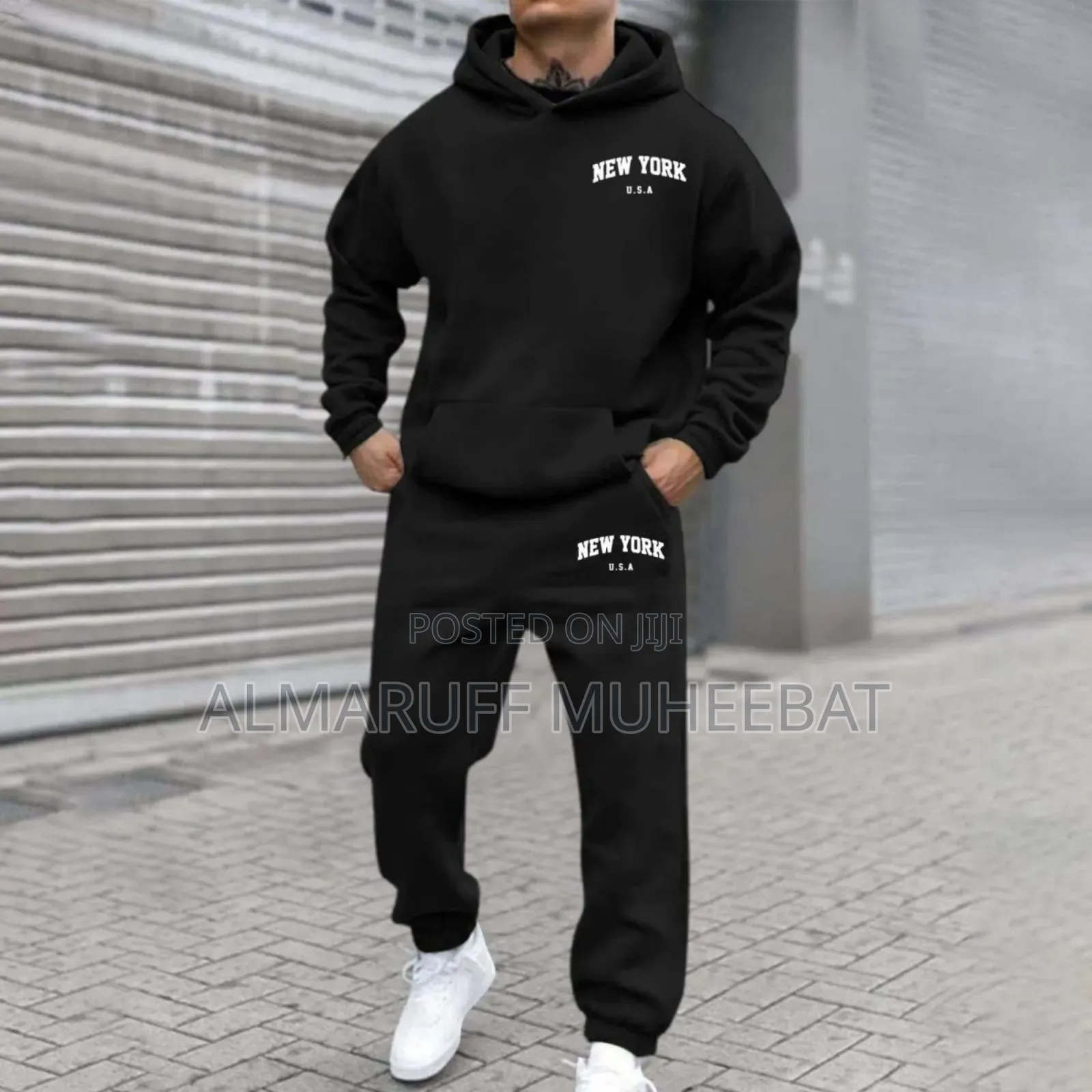 Men Hoodie Up and Down