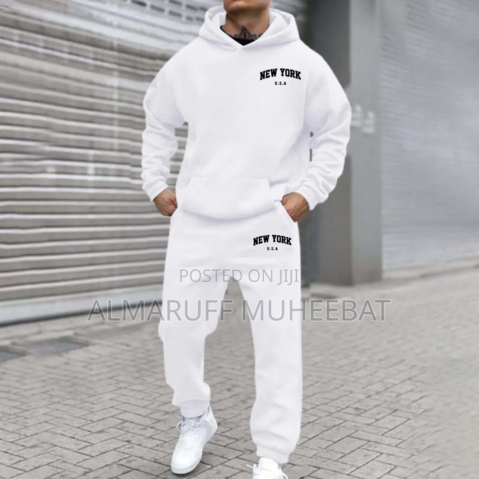 Men Hoodie Up and Down