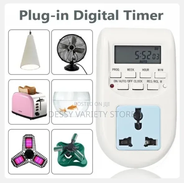 Plug-in Digital Timer Switch Weekly Programmable Electrical Timer