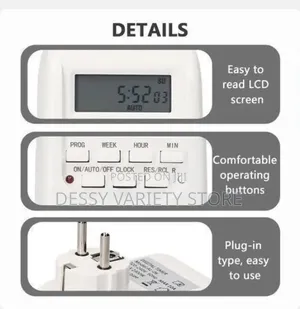 Plug-in Digital Timer Switch Weekly Programmable Electrical Timer