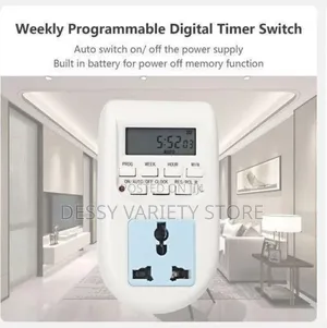 Plug-in Digital Timer Switch Weekly Programmable Electrical Timer