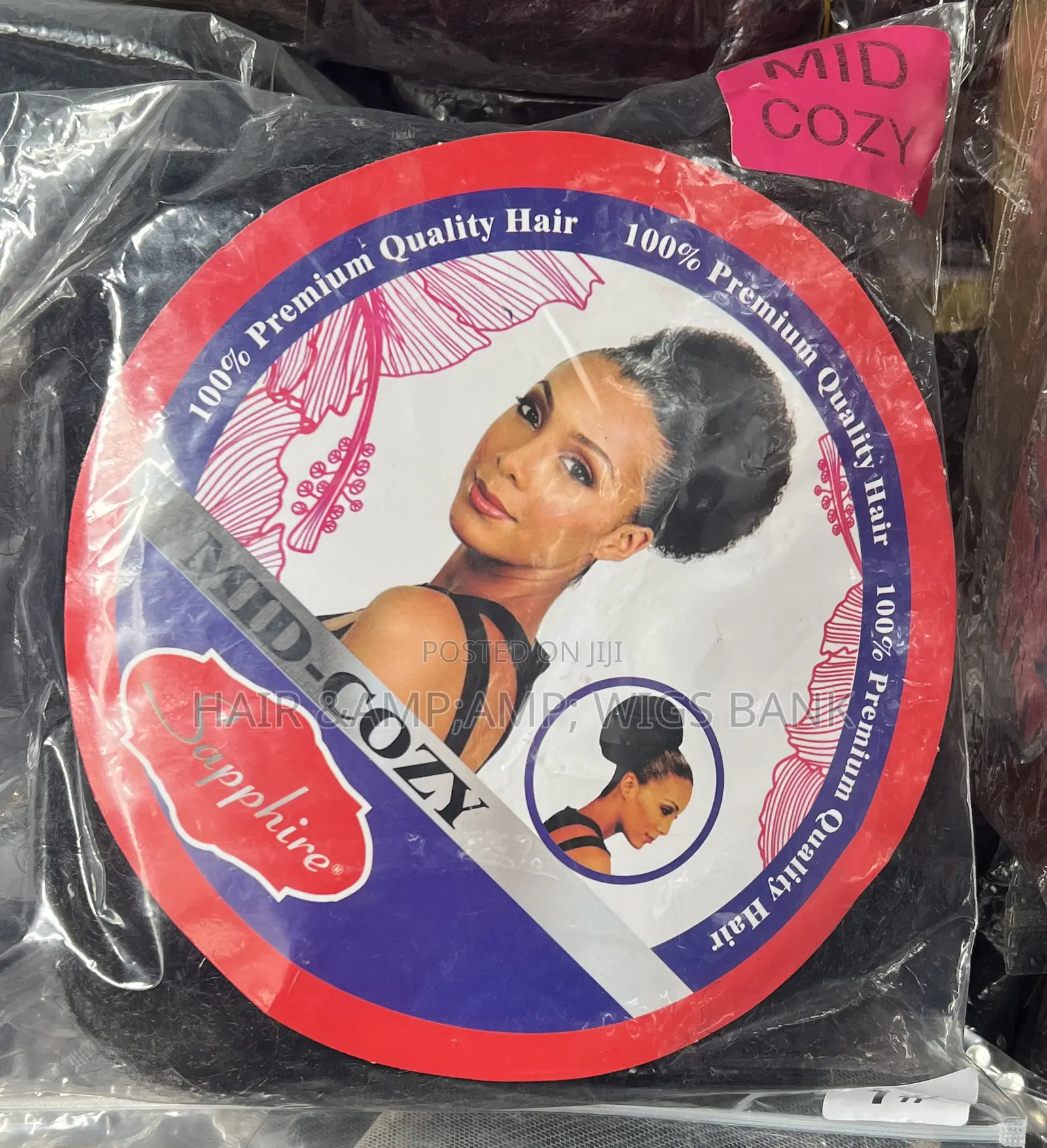 Extra Full Medium Afro Bun for Everyday Use or With Frontal Gele