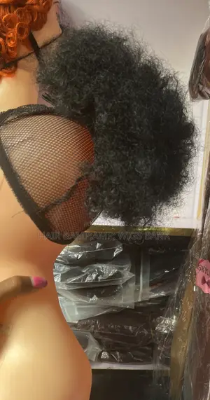 Extra Full Medium Afro Bun for Everyday Use or With Frontal Gele