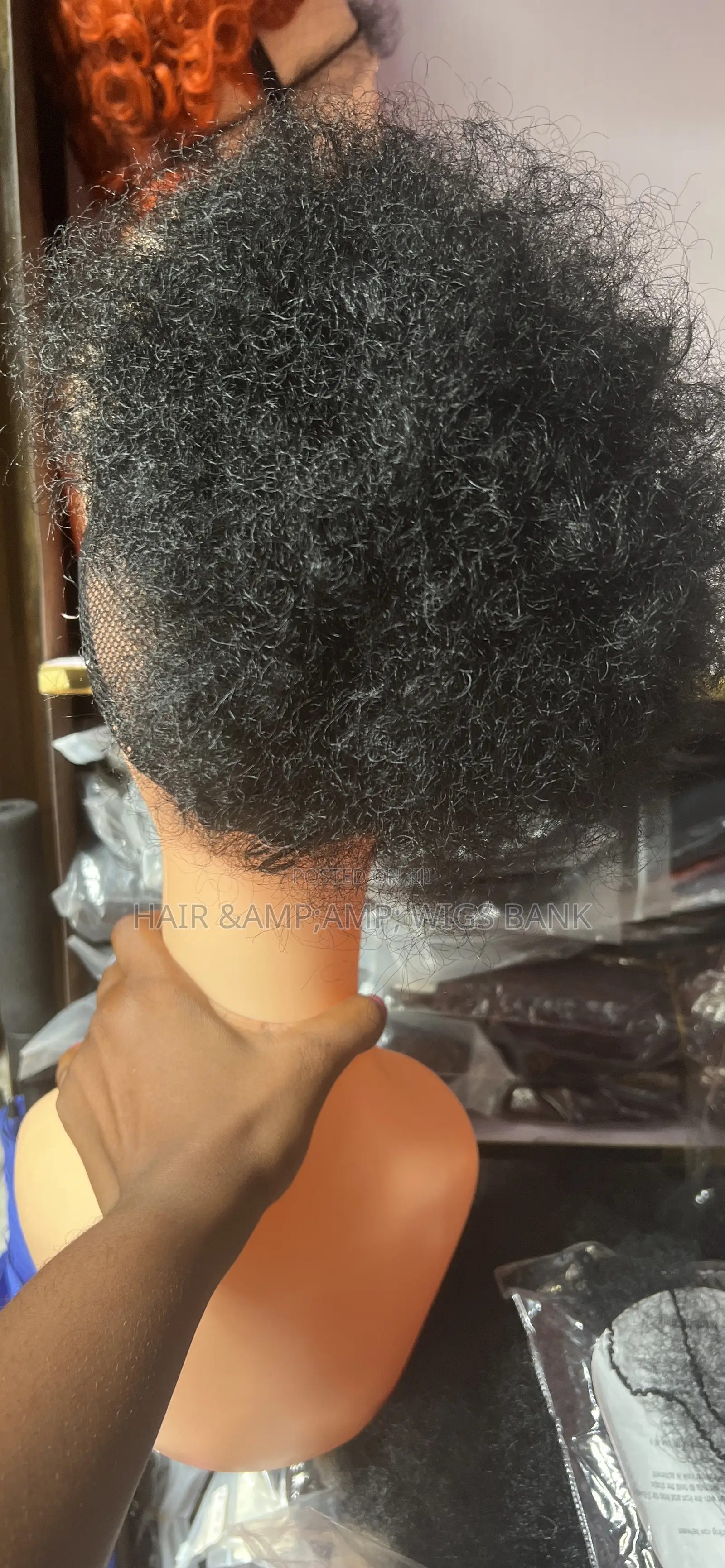 Extra Full Medium Afro Bun for Everyday Use or With Frontal Gele