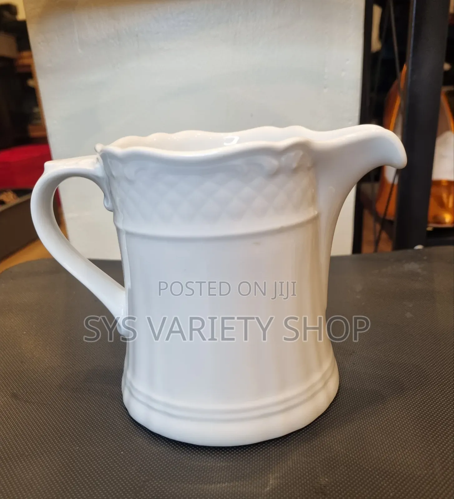 White Porcelain Creamer/ Milk Jug