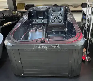 Hot Tub Is a Compact 2-3 Person Model Exterior and a Glossy Acrylic
