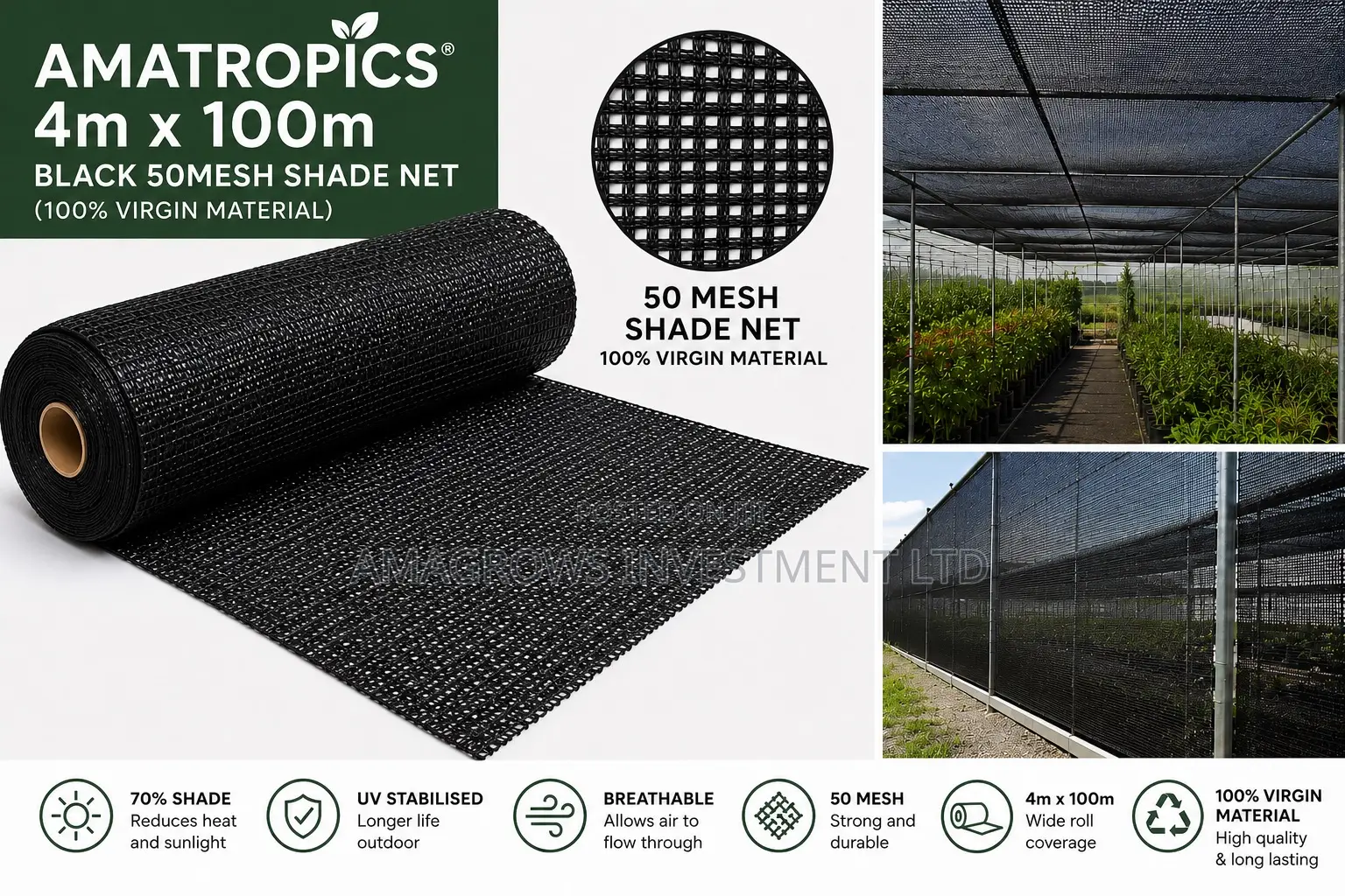 Flatwire Shade Net