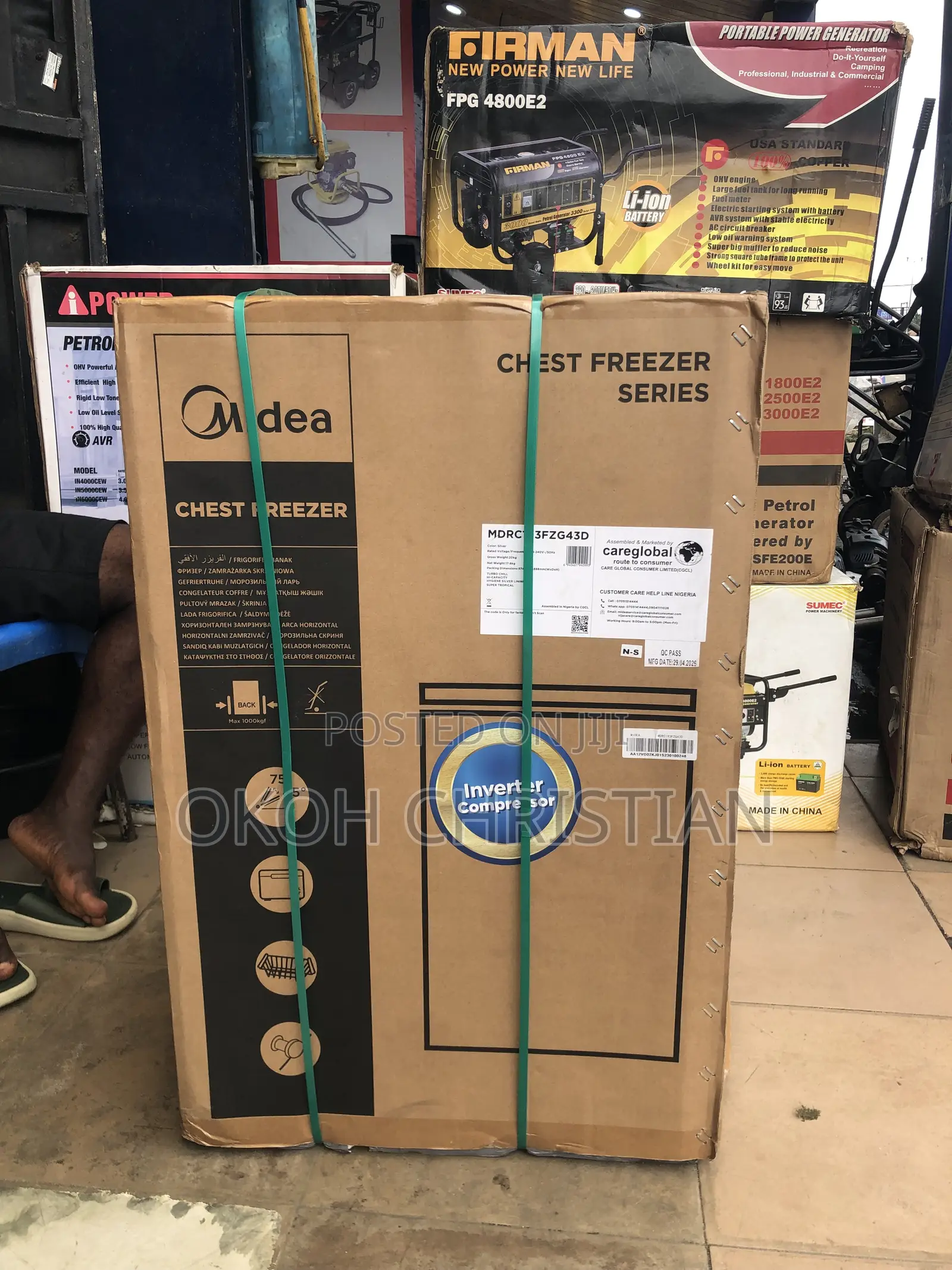 Midea 100 Liters Inverter Freezer
