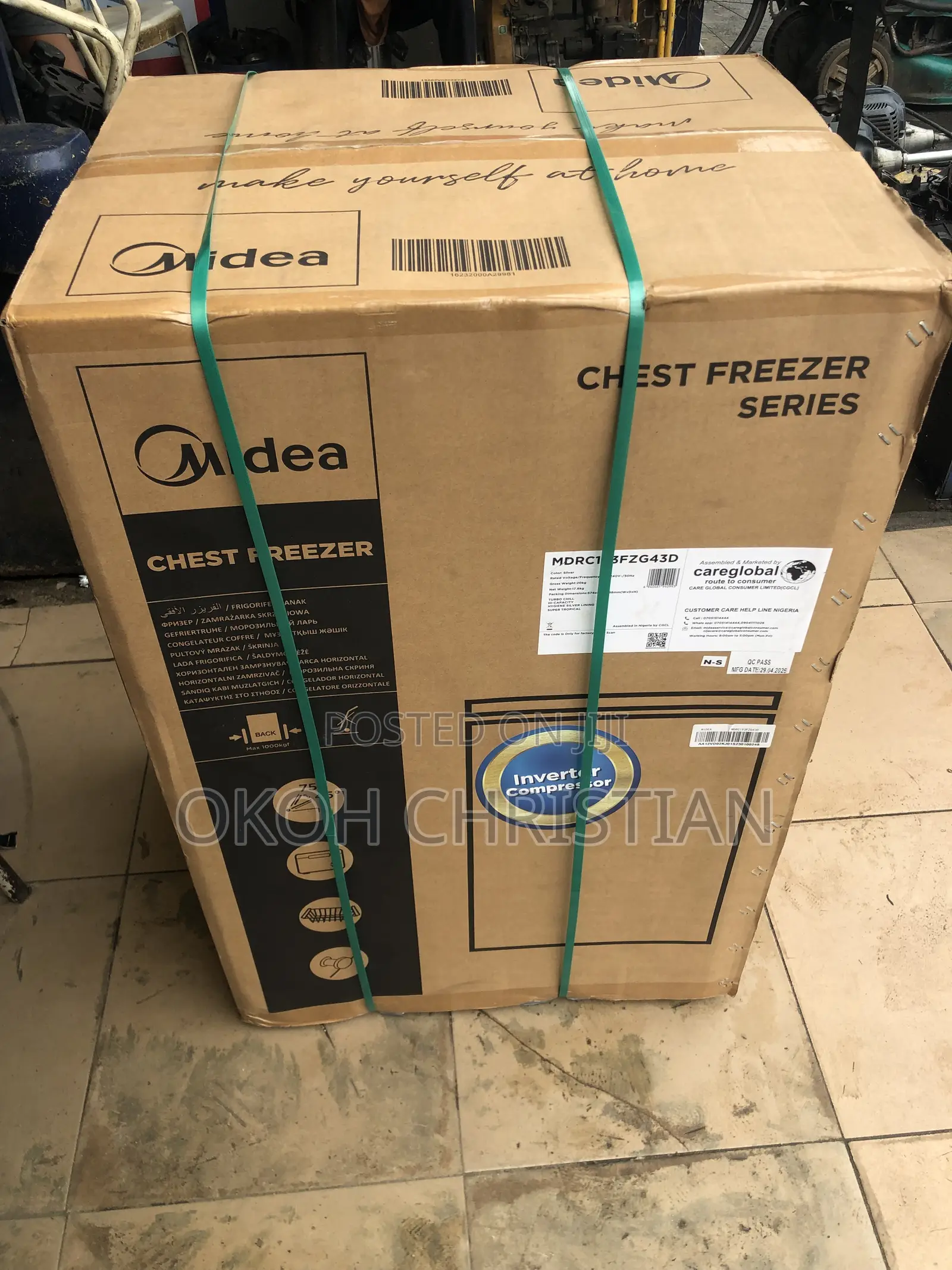 Midea 100 Liters Inverter Freezer