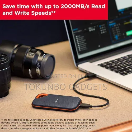 Sandisk Extreme Pro SSD 1tb Ip65 Water Dust Resistance 2000mb/S