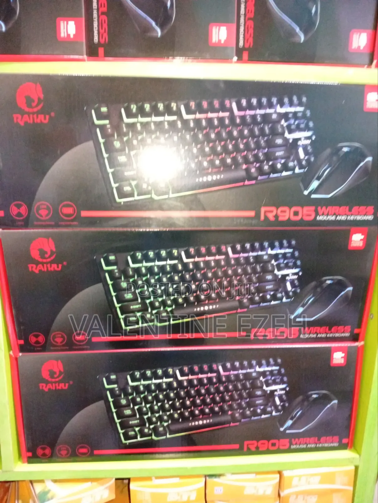 Wireless Gaming Keyboard and Mouse With RGB Lights