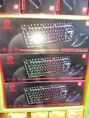 Wireless Gaming Keyboard and Mouse With RGB Lights