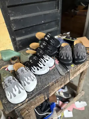  Handmade Fire Flame Leather Half Shoe – Premium Men’S Fashion