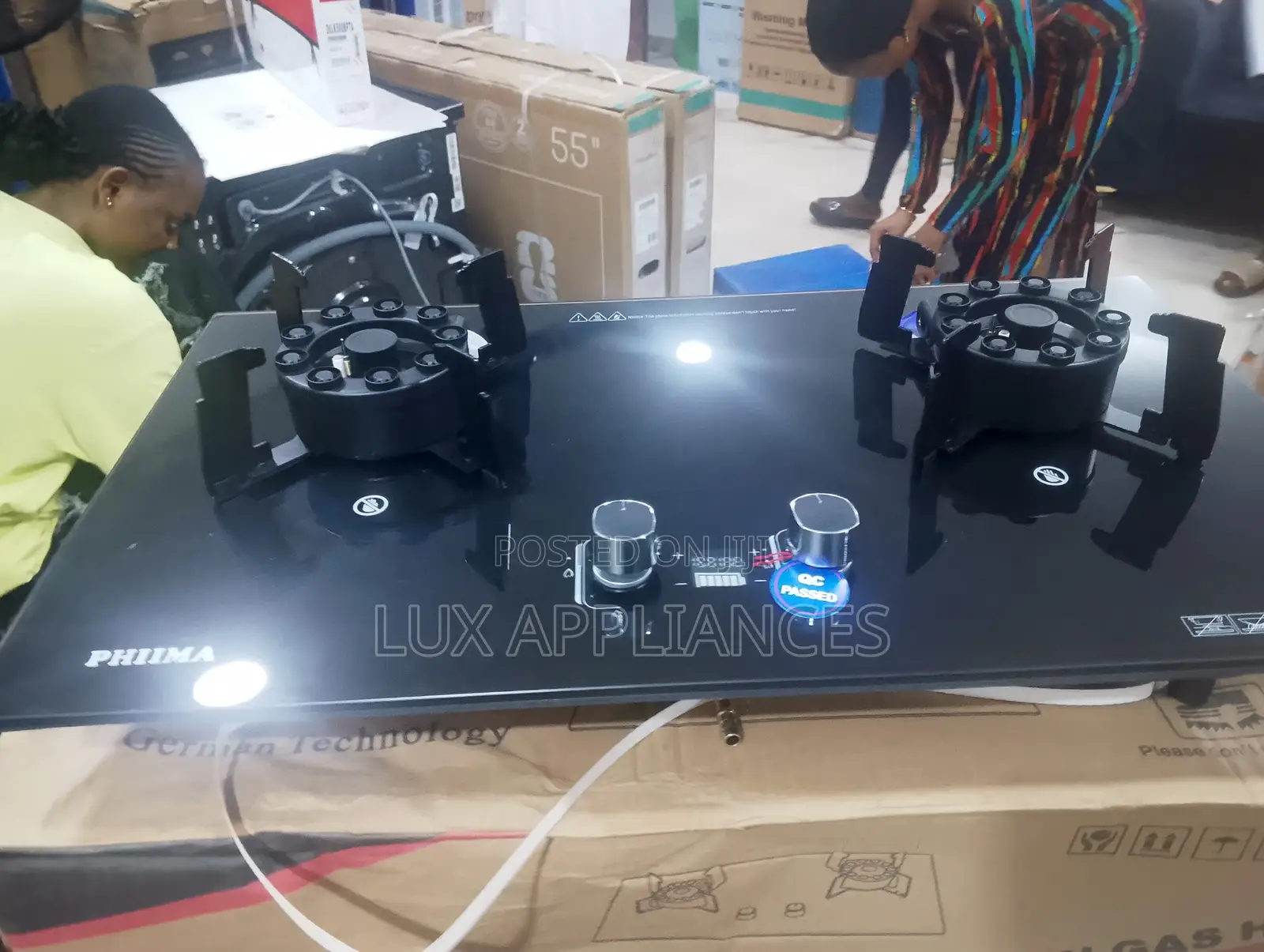 Phiima Automatic Ignition 2 Gas Hobs
