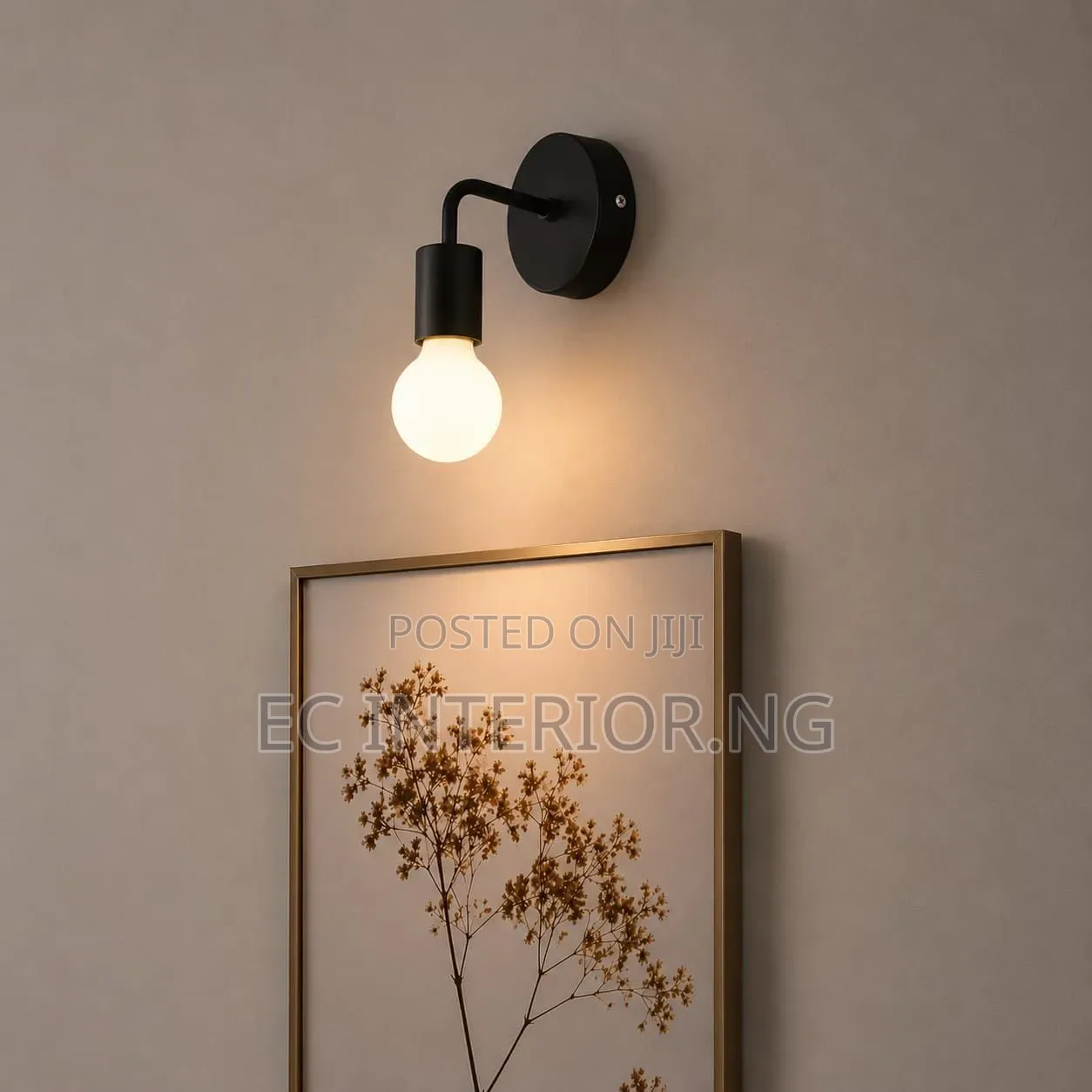 Nordic Modern Wall Lamp Iron Black