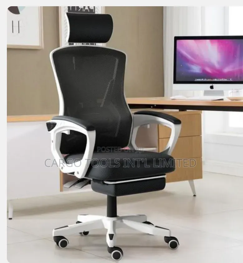 Office Chair Black With Foot Rest