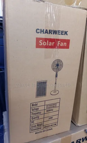 Charweek Solar Rechargeable Fan