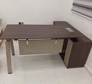 1.6 Meter L-Shaped Executive Office Desk With Pedestal