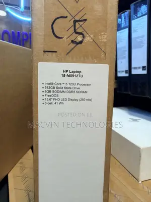 New Laptop HP 15 8GB Intel Core i5 SSD 512GB