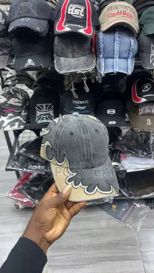Flame Acid Washed Denim Cap