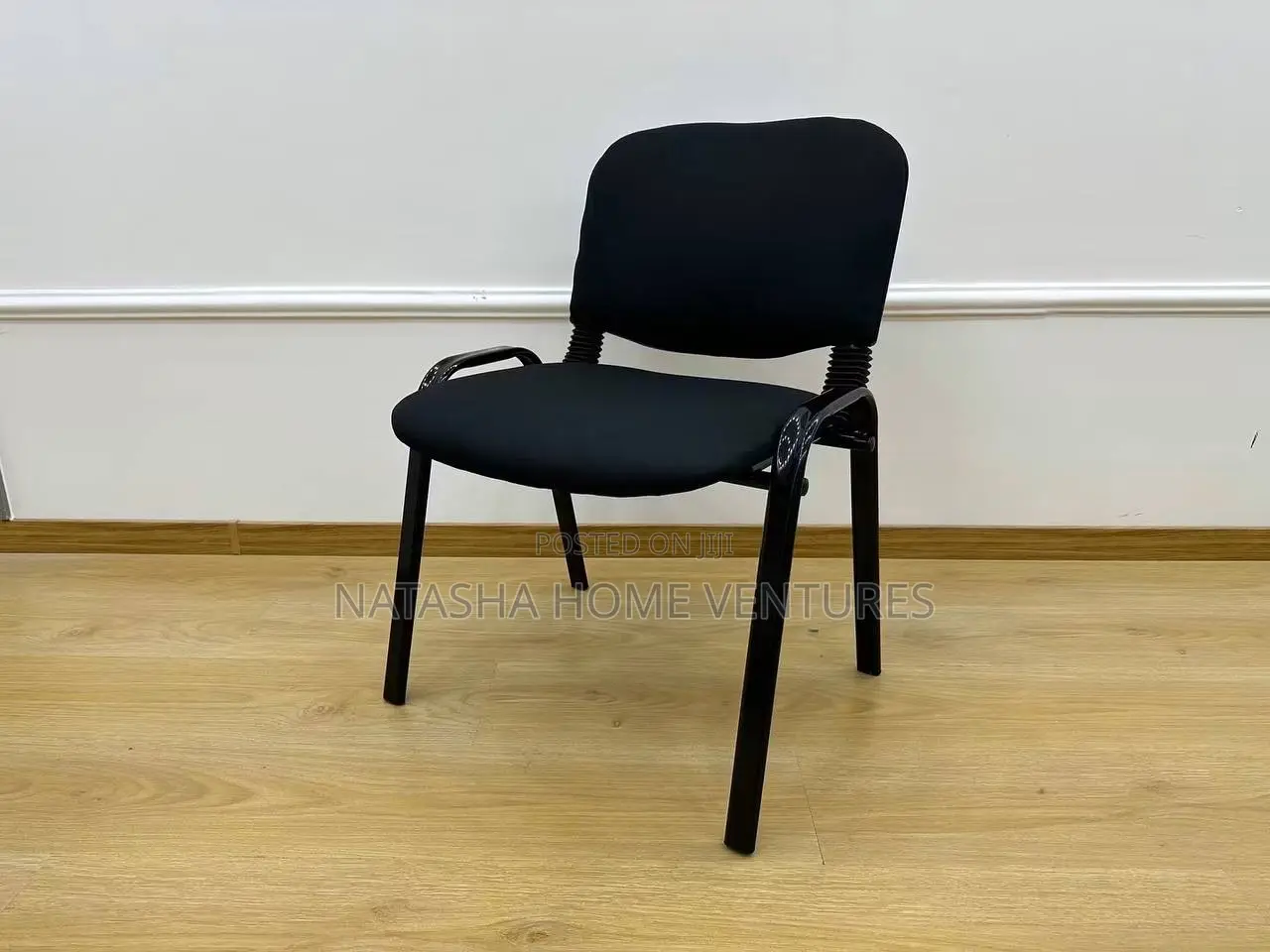 Black Visitor/Conference Stackable Chair