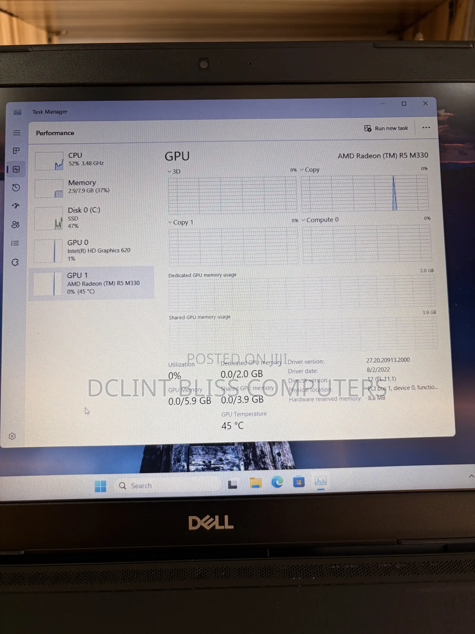 Laptop Dell Latitude 3580 8GB Intel Core i7 SSD 256GB