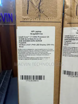 New Laptop HP 14S 8GB Intel Core i7 SSD 512GB