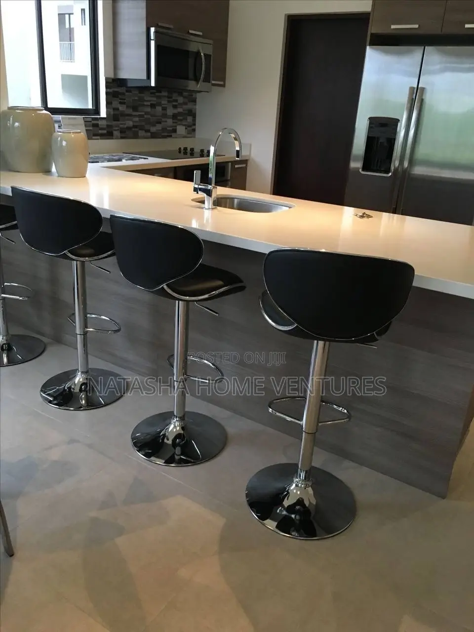 Adjustable Height Bar Stools With Chrome Base